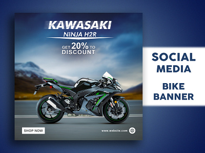 Social Media Bike Banner Design
