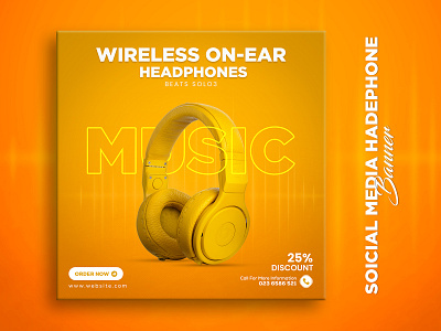 Earphone Banner Design