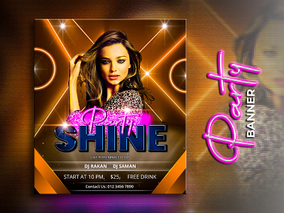 Dj Party Banner Design