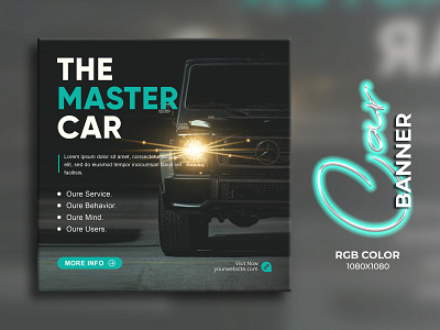 Car Banner Design Templet