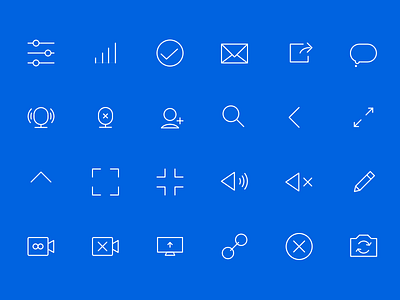 Iconography design system icon ui video call