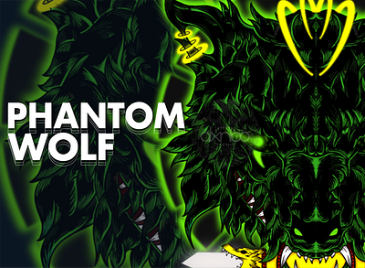 Phantom Wolf animal art design digital illustration digitalart illustration procreate wolf