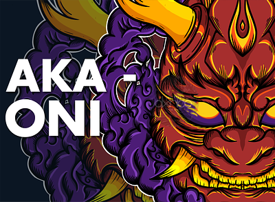 Aka Oni aka art creature demon design digital illustration digitalart evil illustration japanese oni procreate