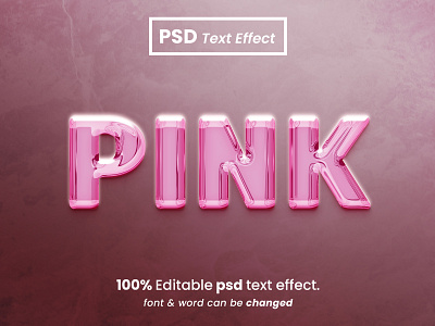 Pink 3D Editable Text Effect 3d font 3d text effect font effect king light text liquid text effect pink pink editable text effect pink text effect web text