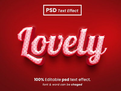 Lovely Editable 3D Text Effect 3d 3d font 3d text effect banner design font effect graphic design love love 3d love text effect lovely motion graphics text effect