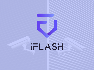 Branding – iFlash blue branding design f gradient lettering logo logotype security vector white