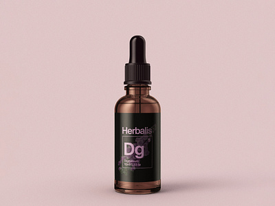 Packaging – Herbalis Digitalisum branding design essence herbal logo logotype oil packaging pink