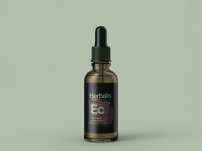 Packaging – Herbalis Echinaceis branding design essence glass grain green logo logotype oil packaging vector