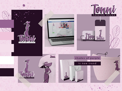 Tonni Fashion House Logo and Brand Guideline Design