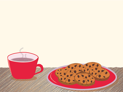 Cookies and hot cocoa cookies hot cocoa illustration illustrator vector