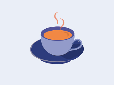 A cup of coffee (trendy colors)