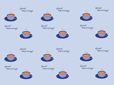 Cup of coffee pattern coffee cup cups design illustration illustrator pattern vector