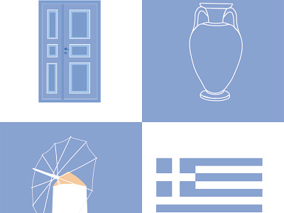Greek symbols design greece greek illustration illustrator vector