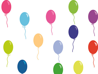 Balloons background balloons design illustration illustrator pattern vector wallpaper