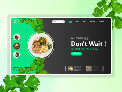 Food Website design food food website ui ux website