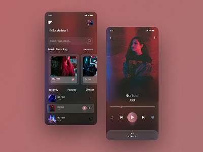 Music player mobile app