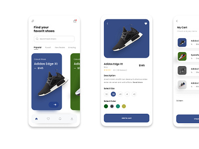 Shoes Store - Mobile App Design