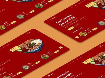 Vietnamese Food Ordering Website Concept creative design figma food food delivery food order illustration ui ux vietamese vietnamese food we website