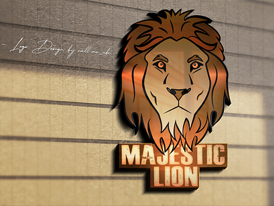 Majestic Lion Mascot Logo