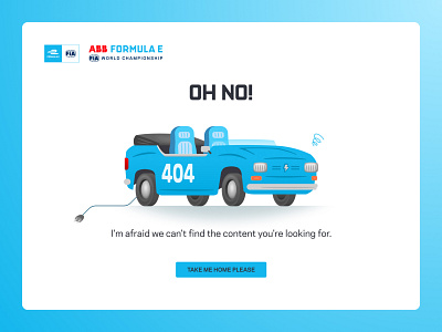 Formula E 404 page concept