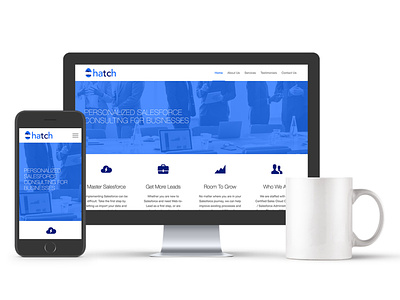 HatchTC Website bootstrap responsive web design web design