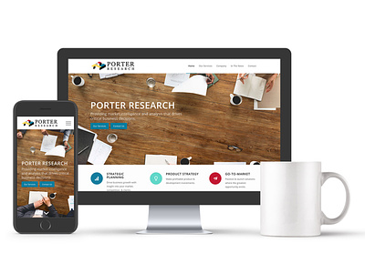 Porter Research Website responsive web design web design wordpress
