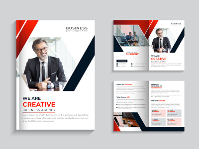 Corporate multipage brochure template a4 admission annual report bifold branding brochure template business brochure company profile corporate logo mondols graphic multipurpose