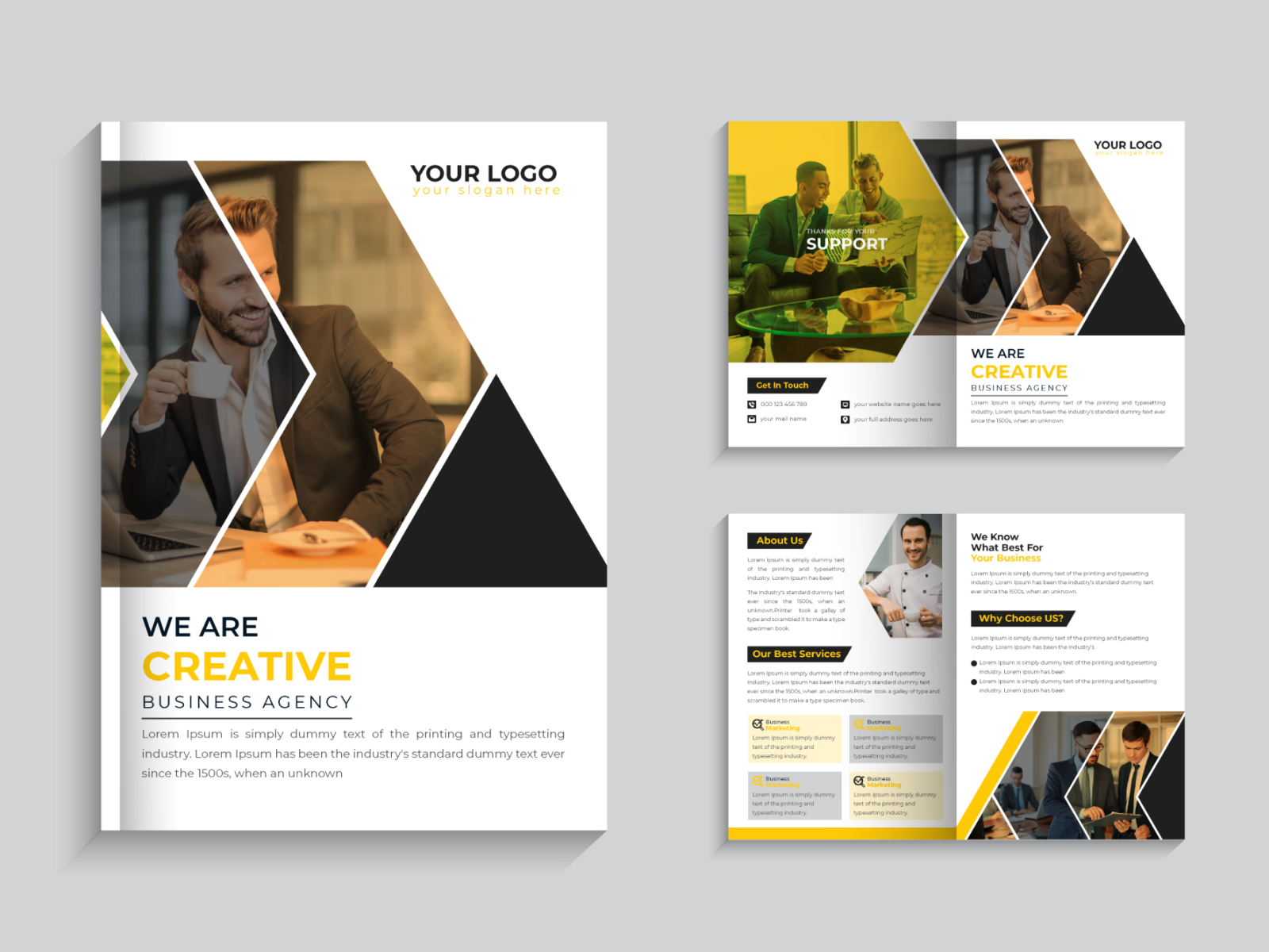 Corporate multipage brochure template by Rasel Mondol on Dribbble