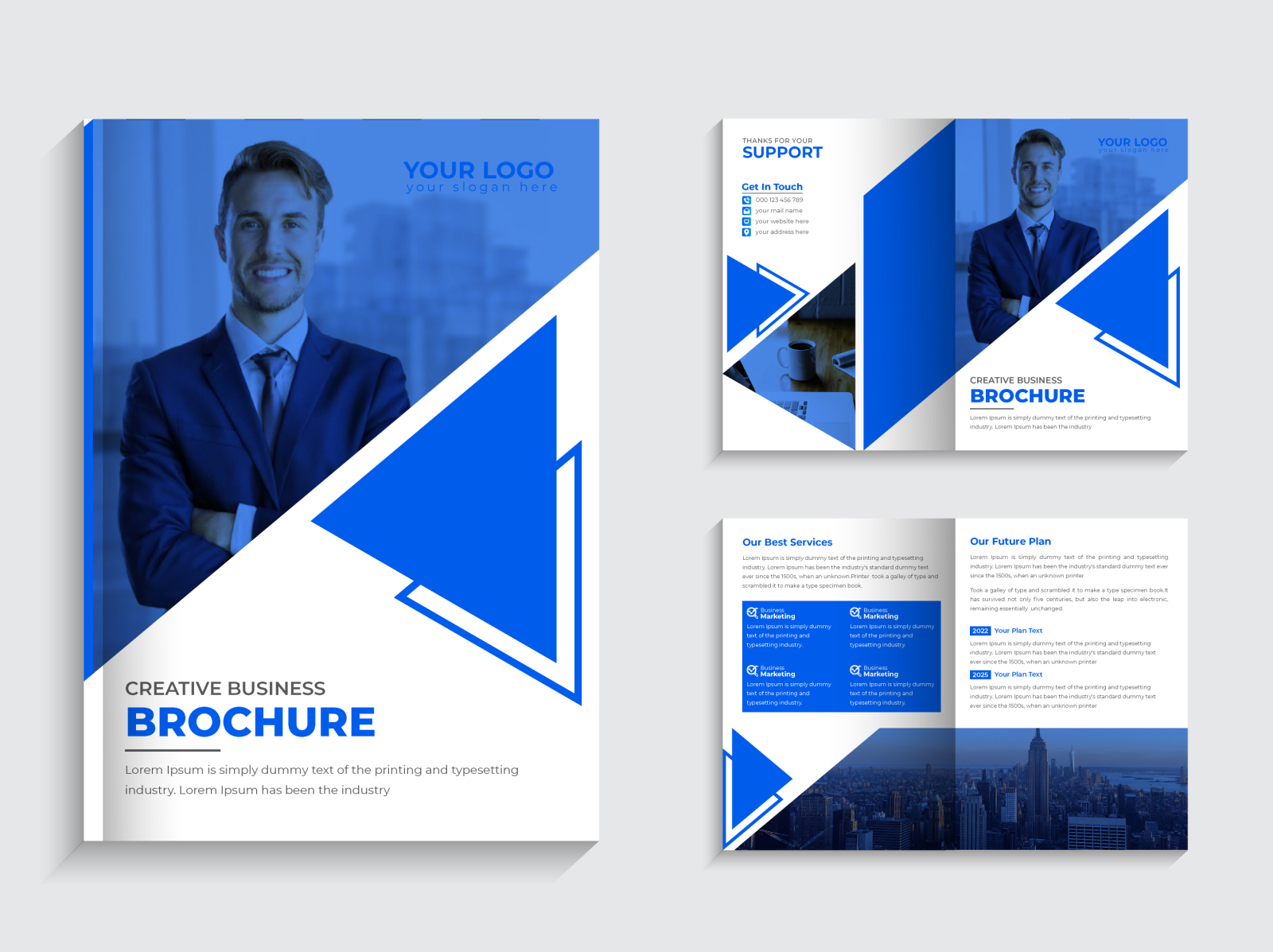 Corporate multipage brochure template by Rasel Mondol on Dribbble