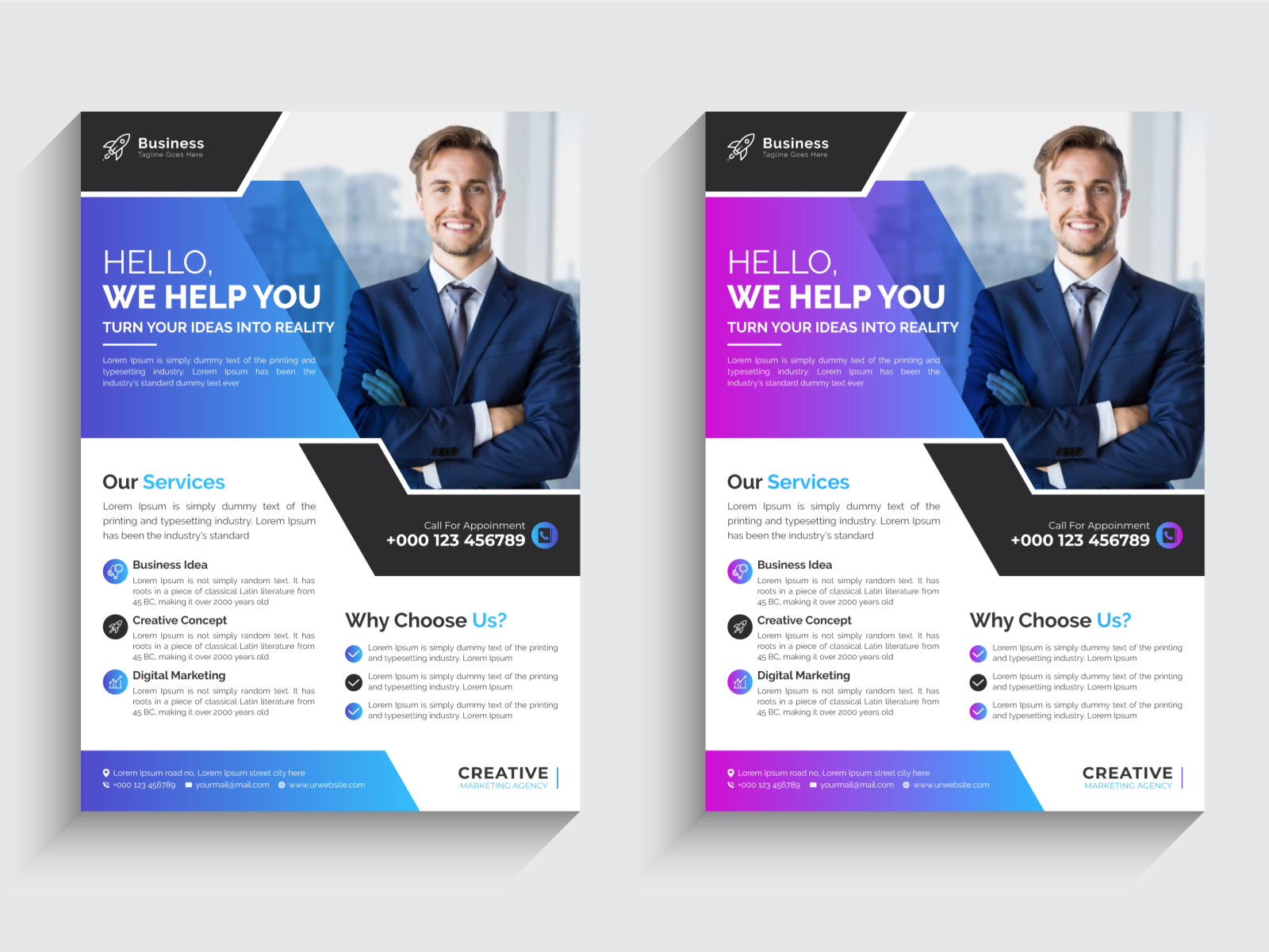 Corporate Flyer Design by Rasel Mondol on Dribbble