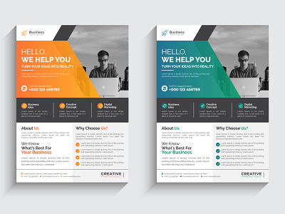 Corporate Business Flyer Template Design advertisement business flyer company layout mondolsgraphic