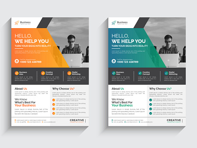 Corporate Business Flyer Template Design