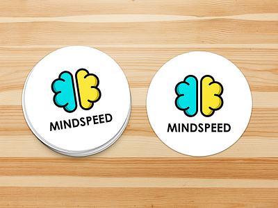 MINDSpeed Logo and Sticker Design digitalhealth health logo sticker
