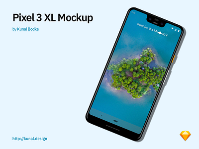 Pixel 3 XL Mockup (Freebie) android design freebie google mockup pixel3xl sketch ux