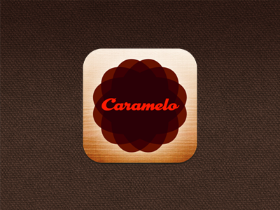 iCaramelo icon app coffee icon ios iphone mobile ui