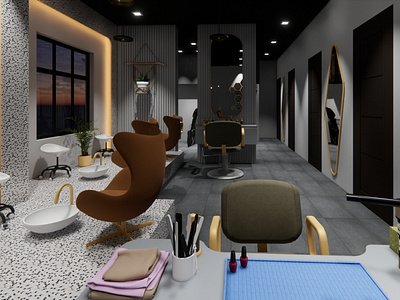 Design of A Beauty Salon | Interior Design | Architecture