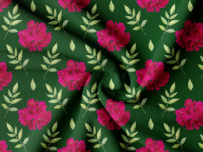 Geranium flower pattern design