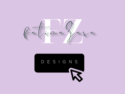 Fatima Zara Designs branding color palette design icon logo minimal