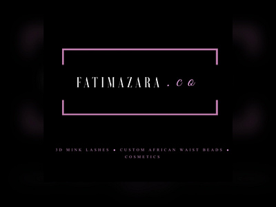 fatimazara.co Logo, Business Card & Web Design business card design infographic design logo website design