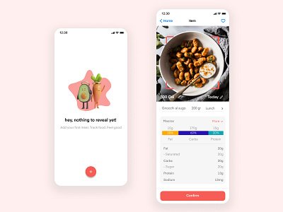 Tracking food - AI App ai app log food mobile mobile ui track food tracking food