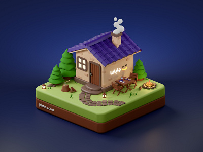 House 3d illustration