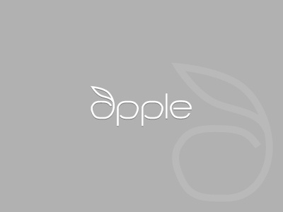Apple Alternative Logo Design [Minimal Typography] apple brand branding clean flat ios iphone logo logo design minimal shape simple