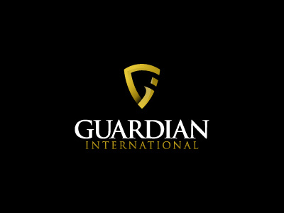 Guardian International Logo Design guardian logo shield