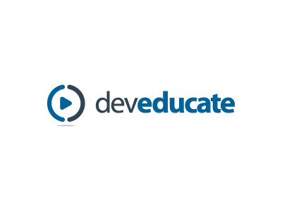 Dev Educate Logo Design developer education logo training videos