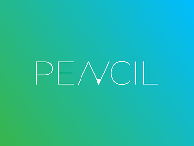 Pencil Logo Design Concept brand logo logo design mark pencil sign typographic visual identity