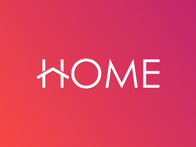 Home Logo Design Concept brand identity go home house logo design mark sign typographic