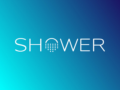 Shower Logo Design Typographic Concept brand brand identity logo logo design mark shower sign typographic