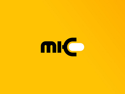 Mic Typographic Logo Design Concept