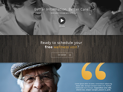 Matrix Web Layout big image health medical quotes responsive video web site