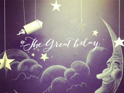 #TheGreatBday 1920s backdrop gatsby man in the moon moon night sky photo backdrop sky stars the great gatsby
